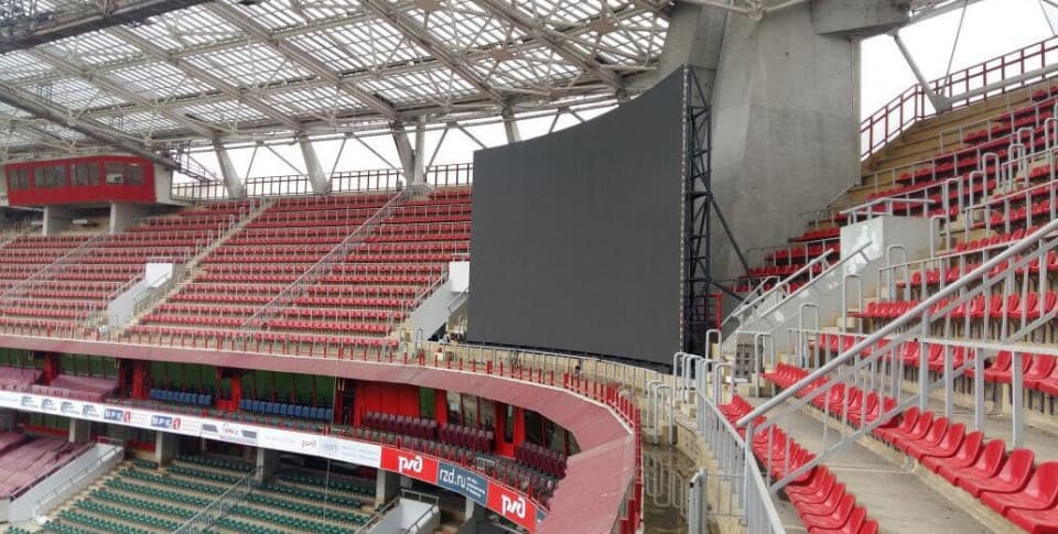 Светодиодные экраны для стадиона футбольного клуба Локомотив